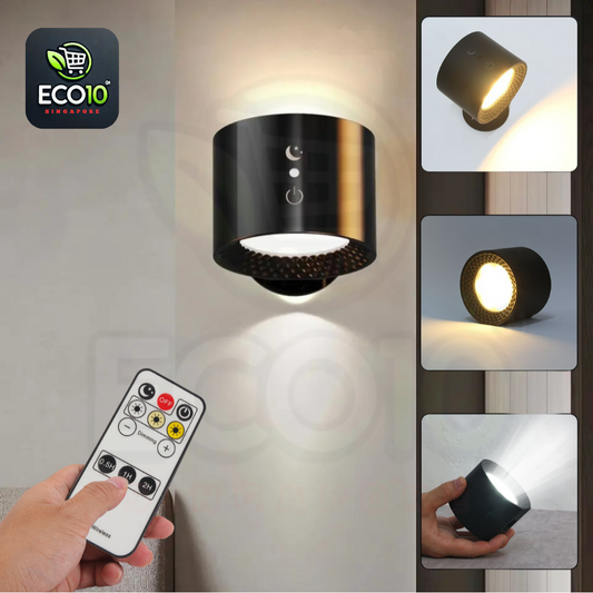 Rechargeable Wall Light – Touch & Remote Control, Adjustable Brightness, 360° Rotation
