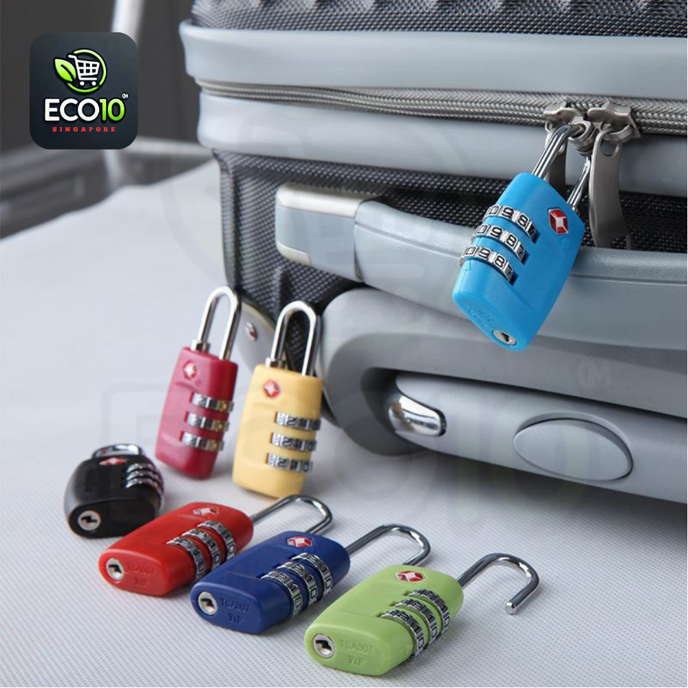 TSA Approved Luggage Lock – 3-Dial Combination Lock for Travel Security