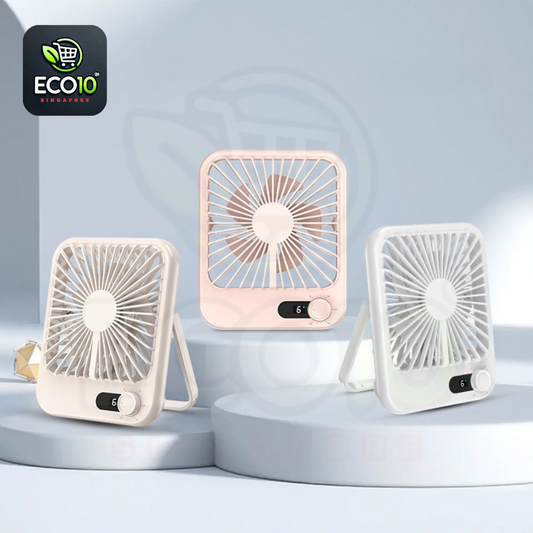USB Rechargeable Table Fan – Adjustable Speed & Long Battery Life