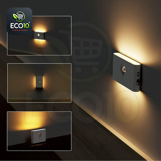 Rechargeable Motion Sensor Night Light – USB Charging, Auto On/Off, Warm 3000K LED