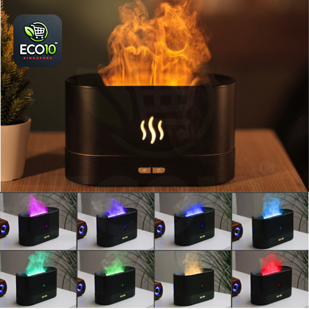 180ml Flame Aromatherapy Humidifier (Wired Powered)