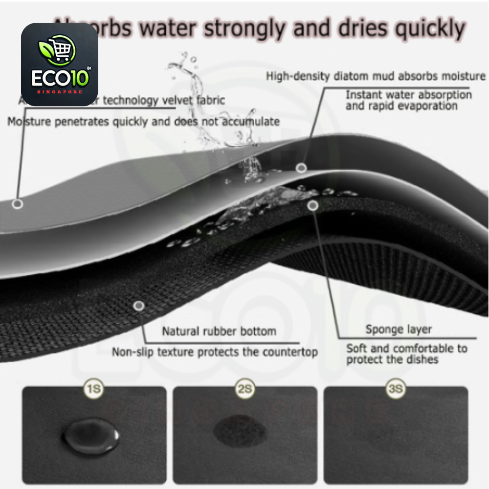 Premium Diatomite Kitchen Drain Pad