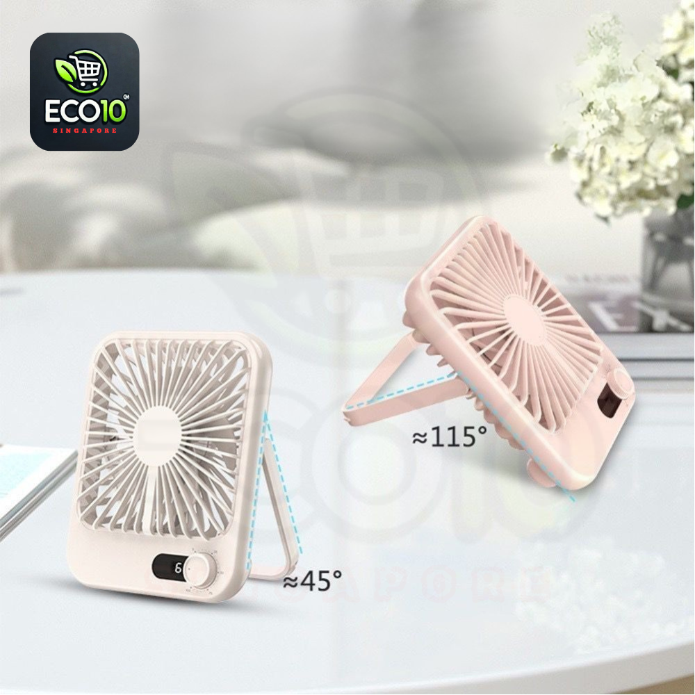 USB Rechargeable Table Fan – Adjustable Speed & Long Battery Life