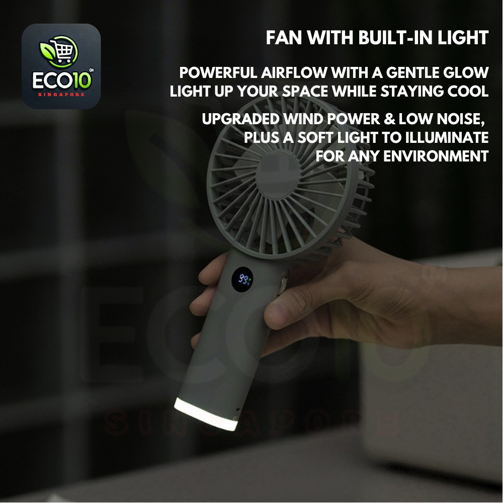 Handheld Fan With Light