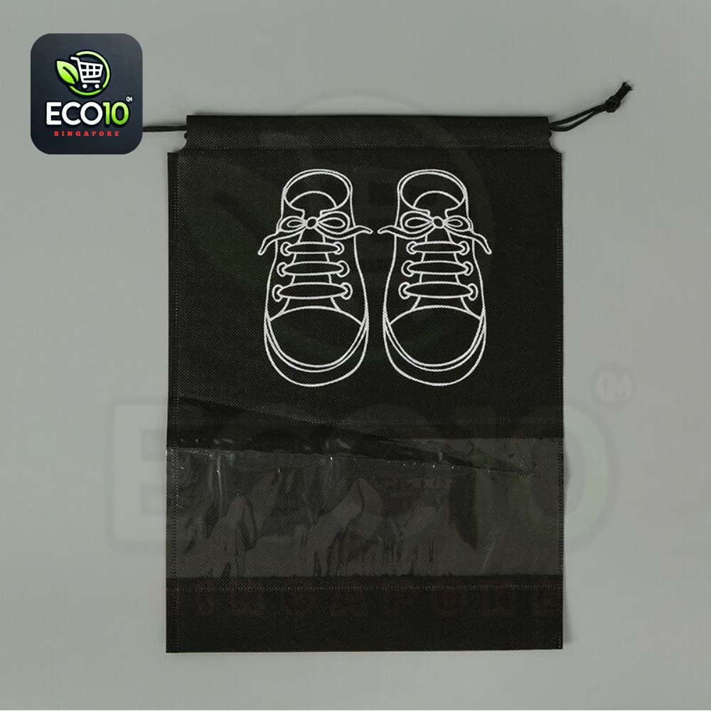 Non-Woven Shoes Bag – Portable Tote Drawstring Bag for Shoes, Waterproof and Dustproof