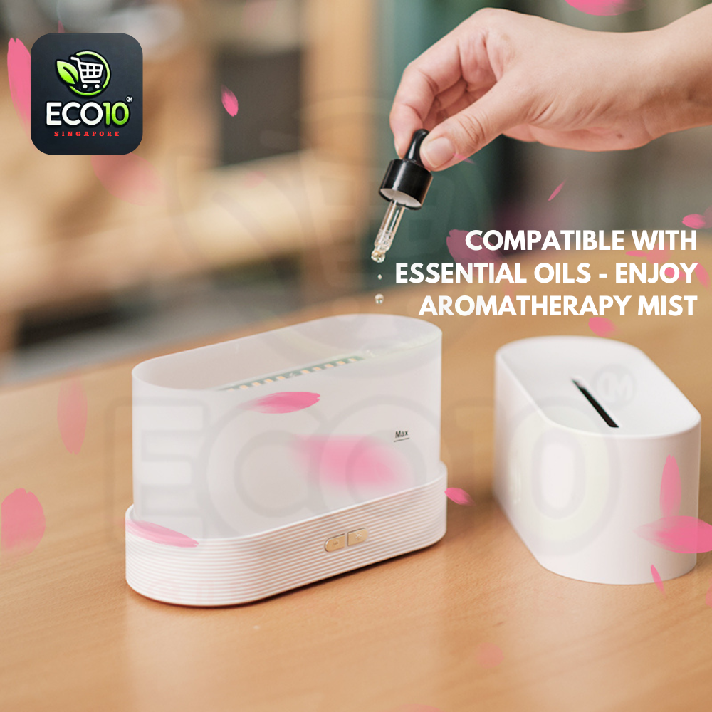 180ml Flame Aromatherapy Humidifier (Wired Powered)