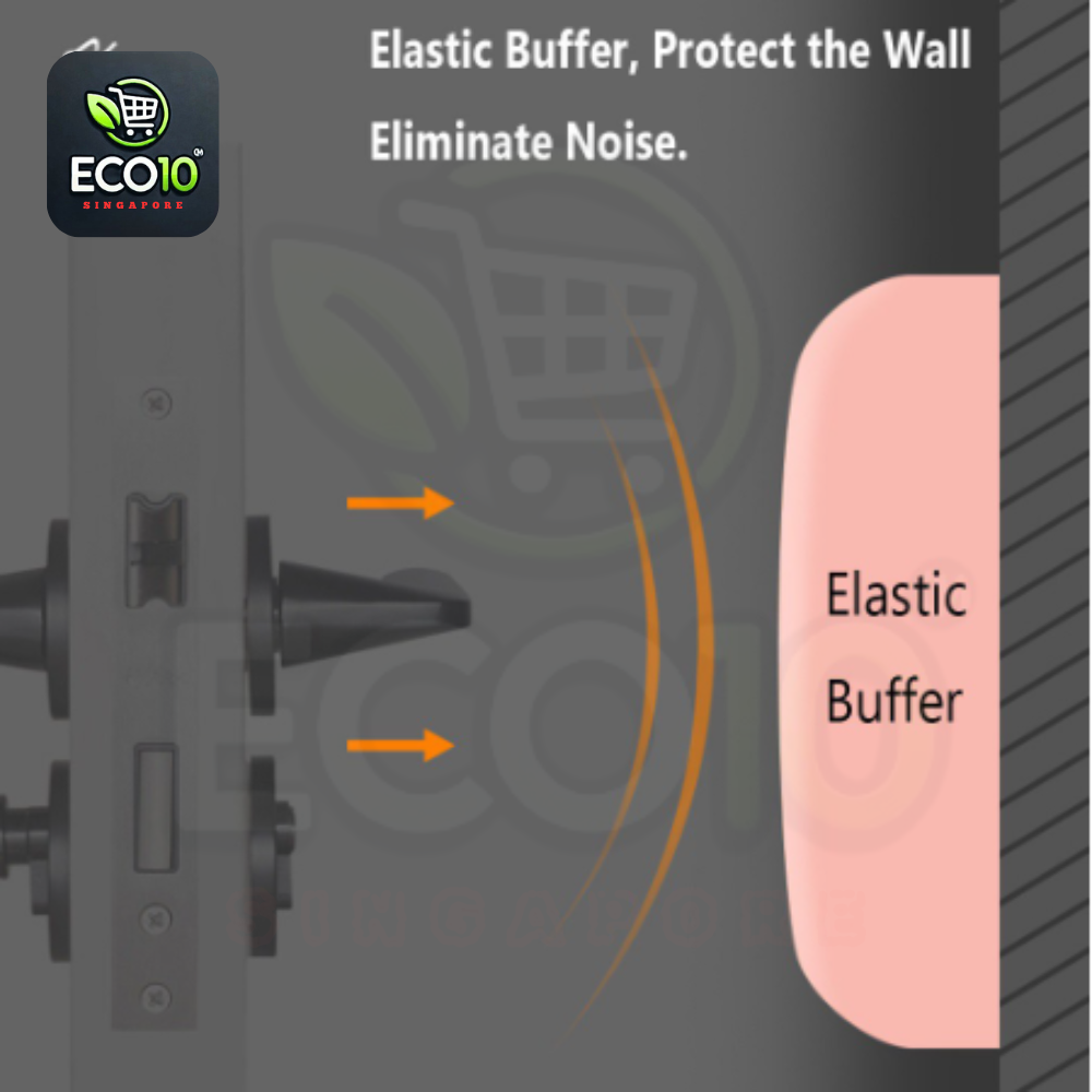 Anti-Collision Square Silicone Pad – Self-Adhesive Door Handle Wall Protector Stickers