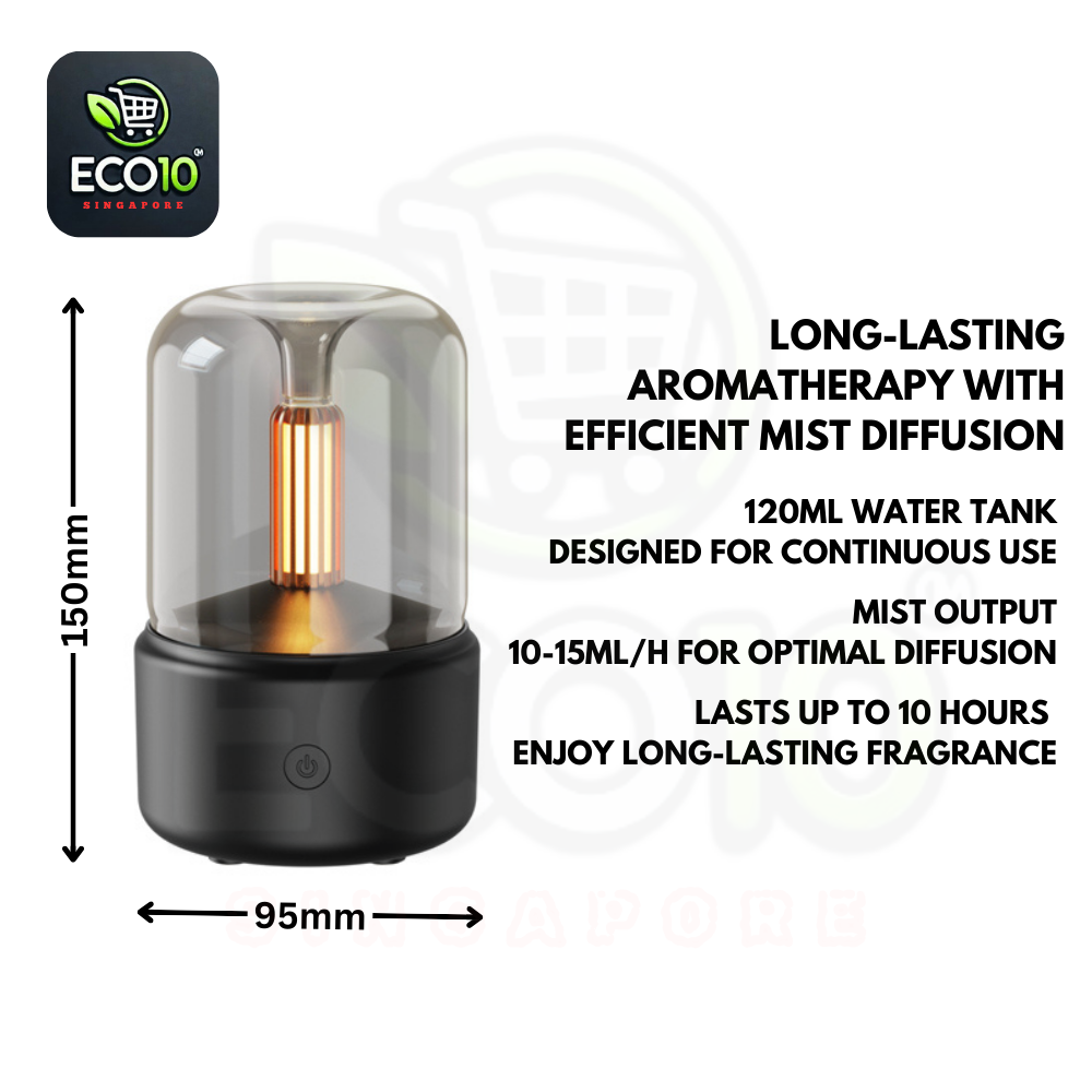 120ml Candlelight Aromatherapy Humidifier (Wired Powered)