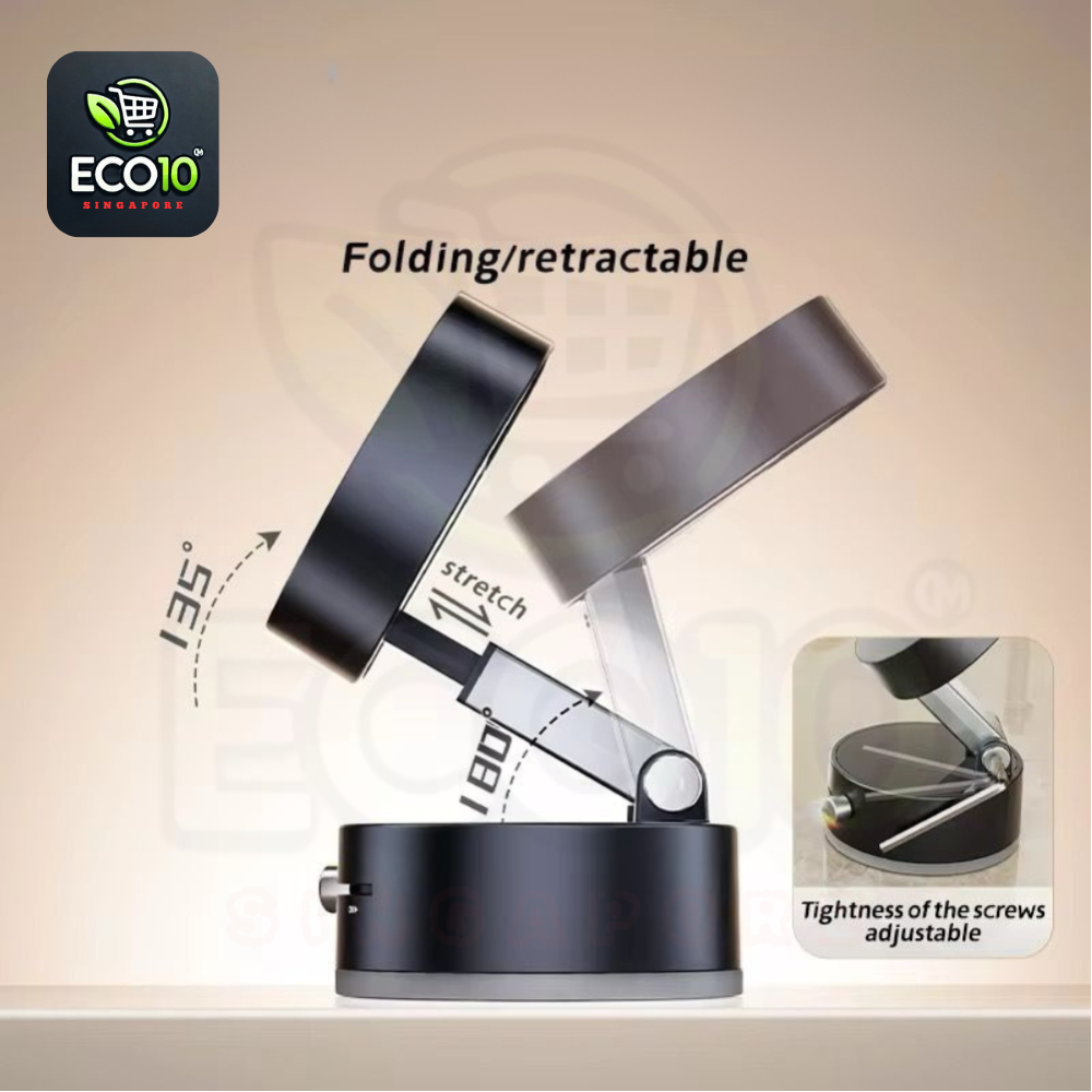 Vacuum Suction Cup Magnetic Phone Holder – Foldable, Telescopic & Portable