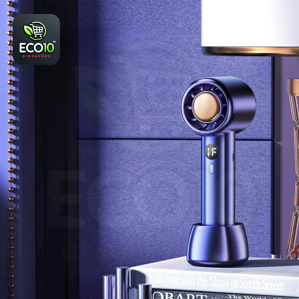 USB Rechargeable Handheld Fan – Strong Wind with Adjustable Speed