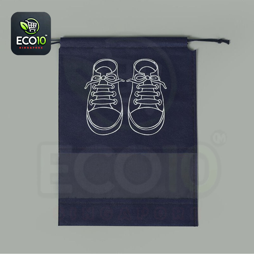 Non-Woven Shoes Bag – Portable Tote Drawstring Bag for Shoes, Waterproof and Dustproof