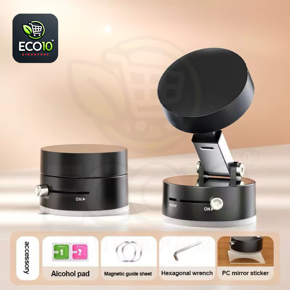 Vacuum Suction Cup Magnetic Phone Holder – Foldable, Telescopic & Portable