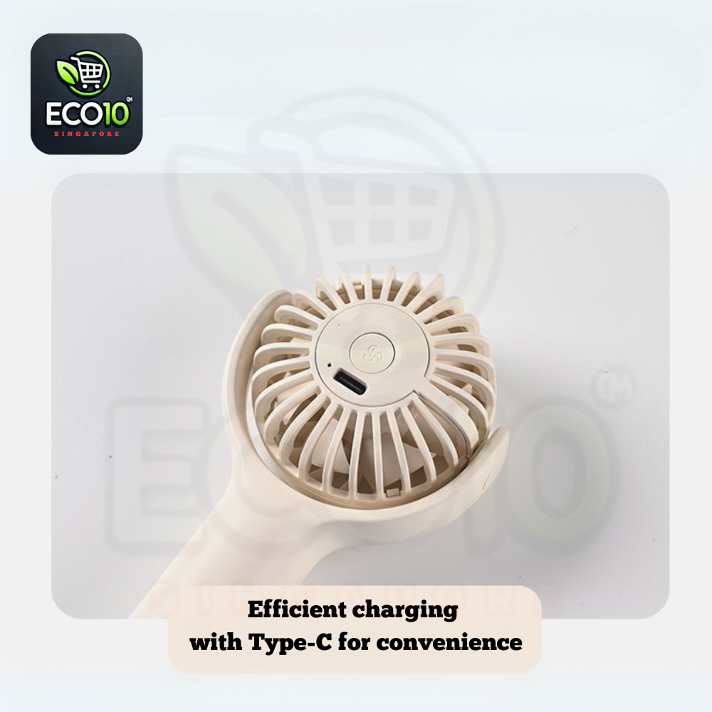 Handheld Portable Fan – Quiet, Rechargeable & Compact Design