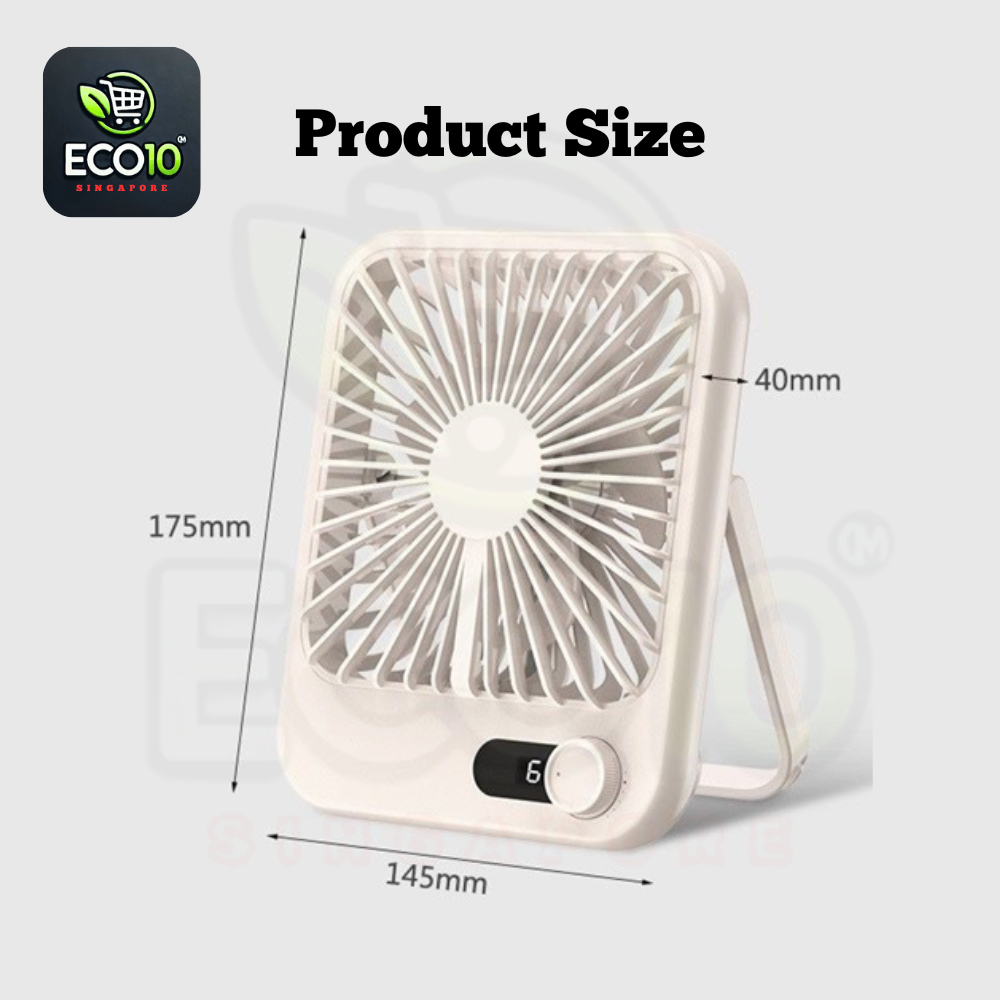USB Rechargeable Table Fan – Adjustable Speed & Long Battery Life