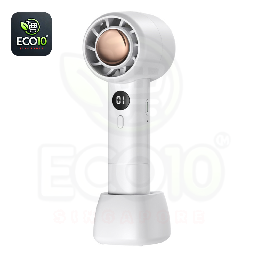 USB Rechargeable Handheld Fan – Strong Wind with Adjustable Speed