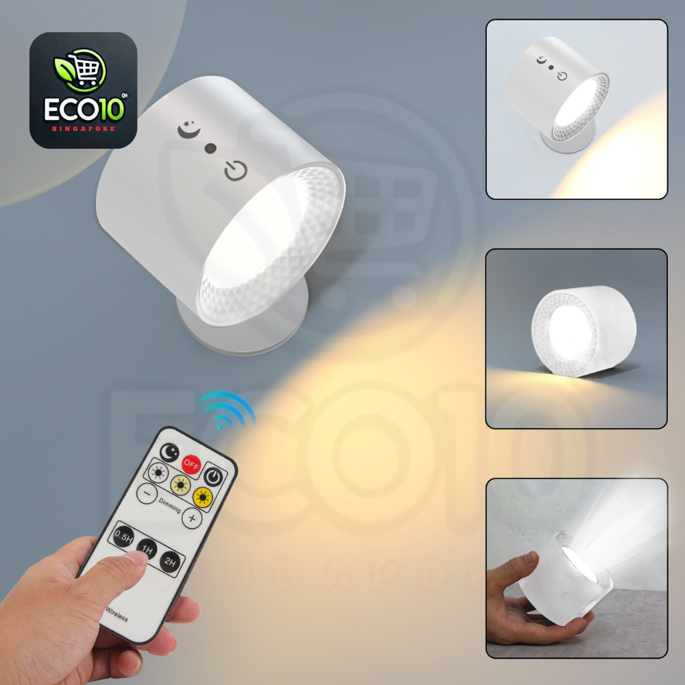 Rechargeable Wall Light – Touch & Remote Control, Adjustable Brightness, 360° Rotation