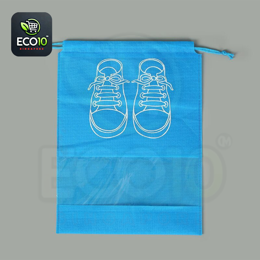 Non-Woven Shoes Bag – Portable Tote Drawstring Bag for Shoes, Waterproof and Dustproof