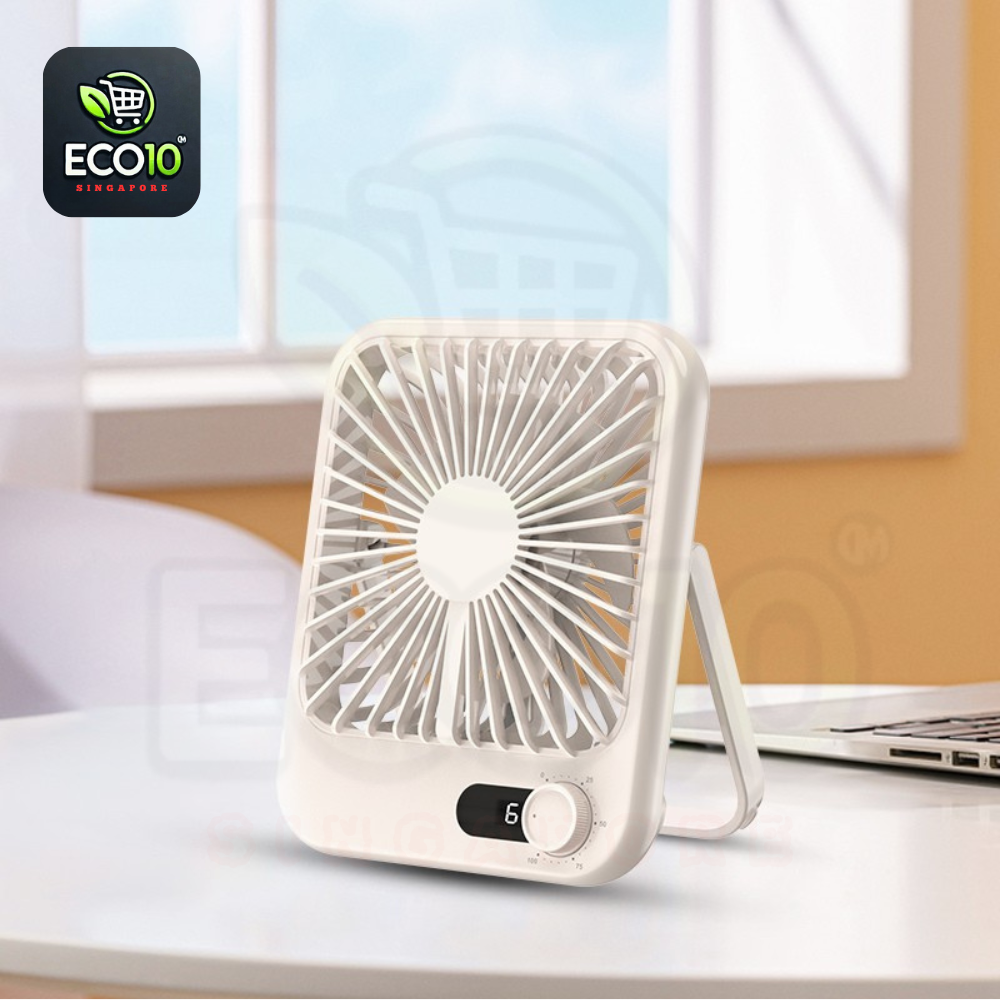 USB Rechargeable Table Fan – Adjustable Speed & Long Battery Life