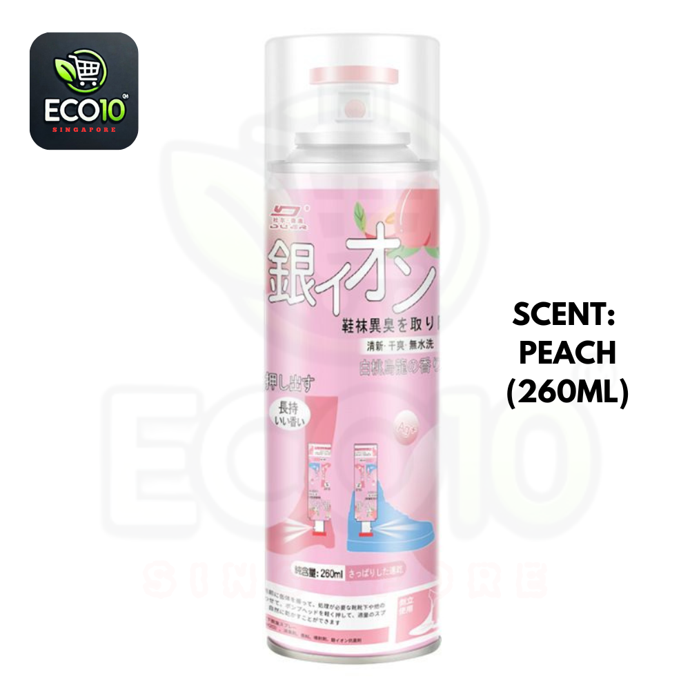 Japan Ag+ Deodorizing Shoe Spray – Disinfectant, Foot Odor Remover, Air Refresher