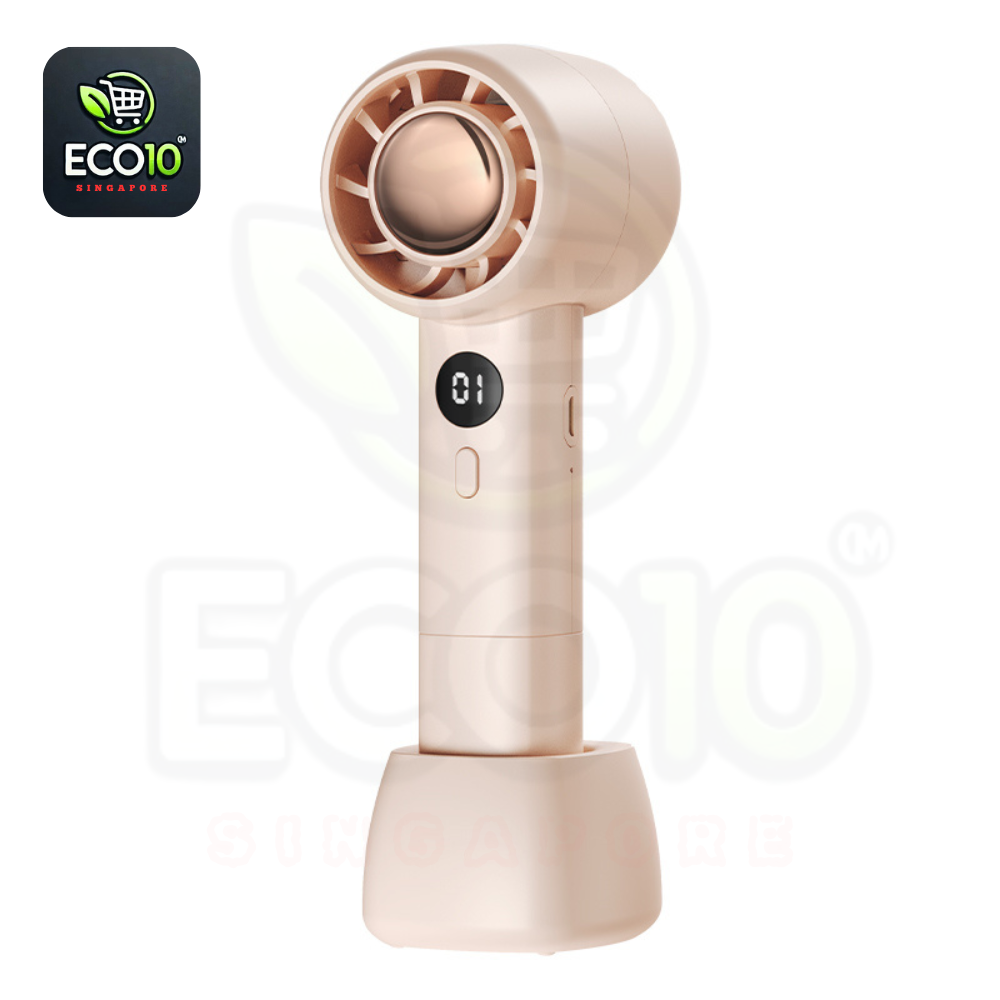 USB Rechargeable Handheld Fan – Strong Wind with Adjustable Speed