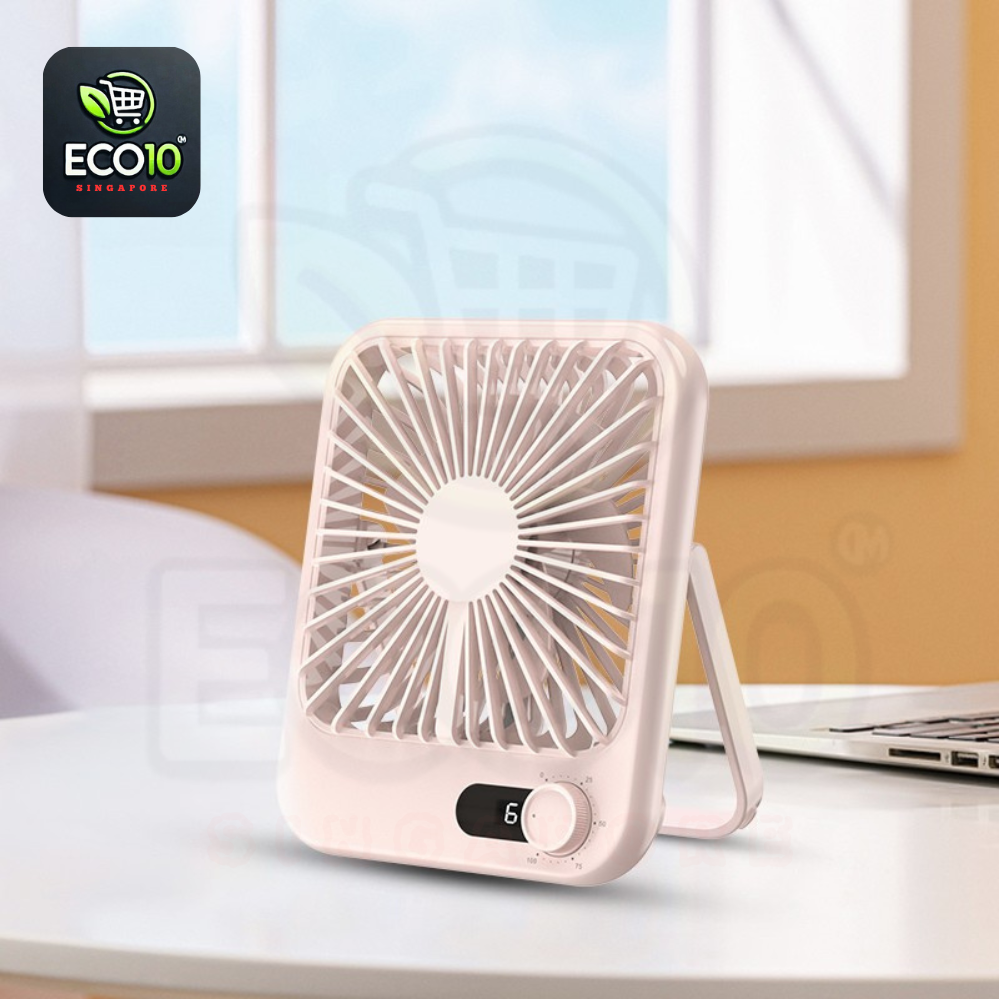 USB Rechargeable Table Fan – Adjustable Speed & Long Battery Life