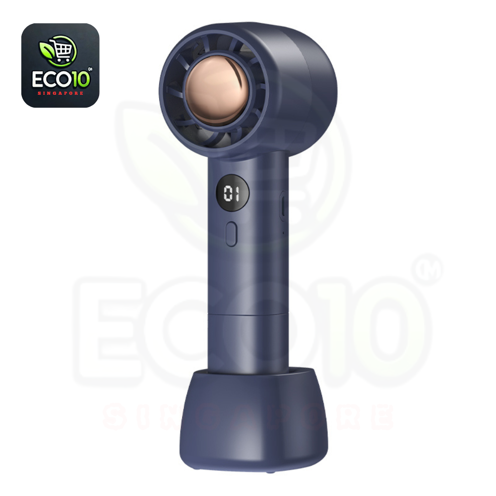 USB Rechargeable Handheld Fan – Strong Wind with Adjustable Speed