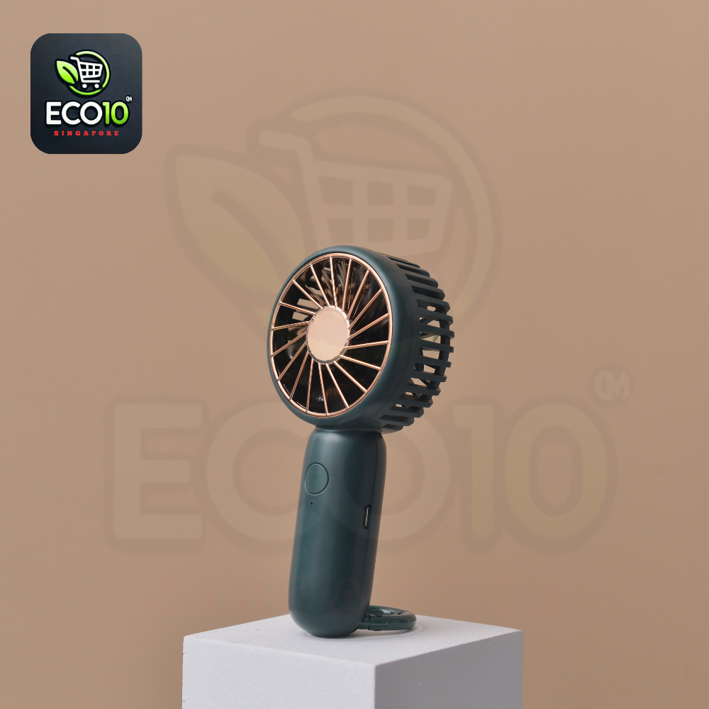 Rechargeable Portable Mini Cooler Fan – 3-Speed Adjustable, USB Rechargeable & Carabiner Hook