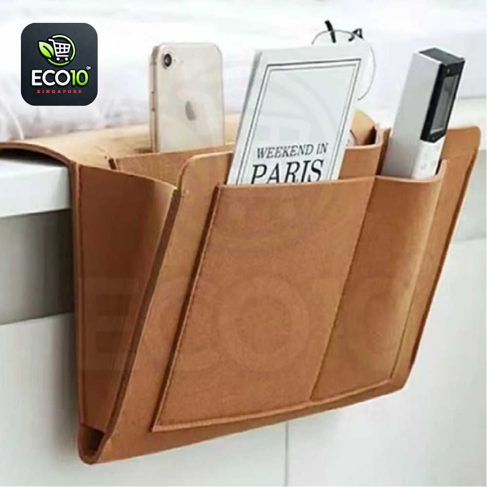 Bedside Storage Organizer – Multi-Pocket Felt Couch & Bed Holder