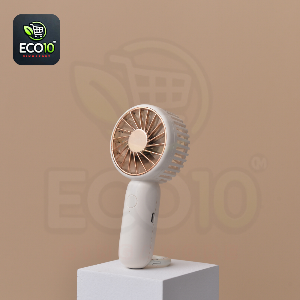 Rechargeable Portable Mini Cooler Fan – 3-Speed Adjustable, USB Rechargeable & Carabiner Hook