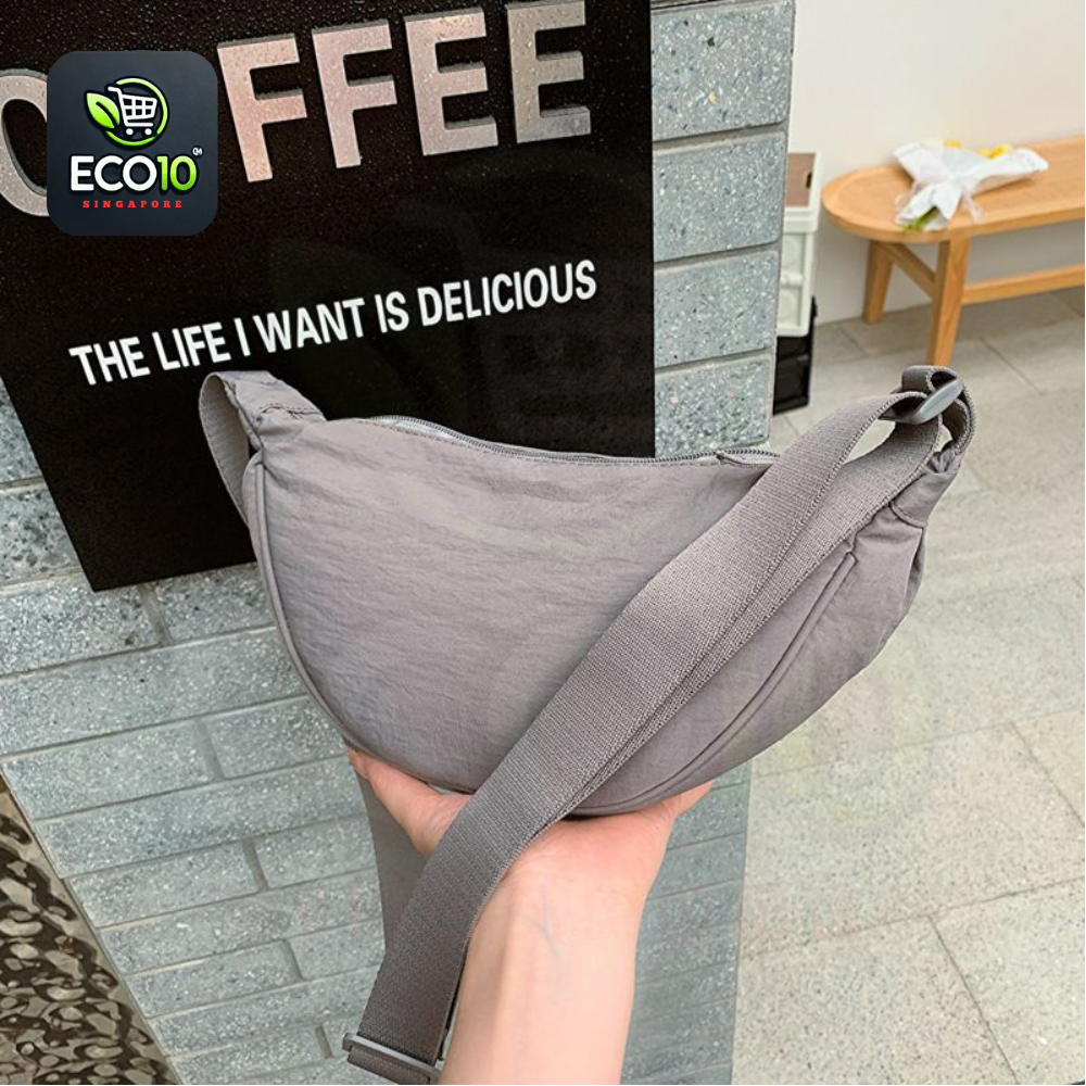 Nylon Dumpling Bag Unisex Fashion Waterproof Shoulder Bag – Adjustable Crossbody Messenger Bag