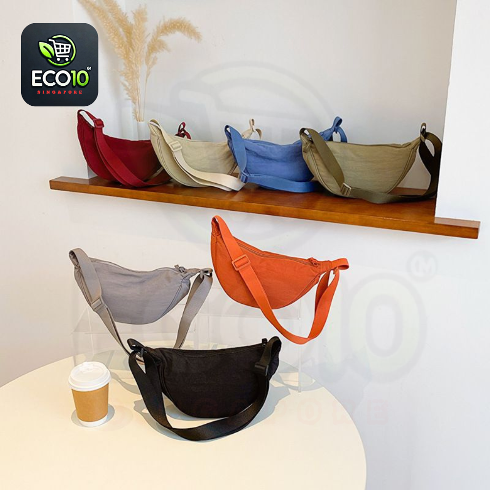 Nylon Dumpling Bag Unisex Fashion Waterproof Shoulder Bag – Adjustable Crossbody Messenger Bag