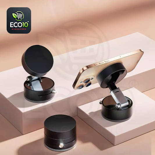 Vacuum Suction Cup Magnetic Phone Holder – Foldable, Telescopic & Portable