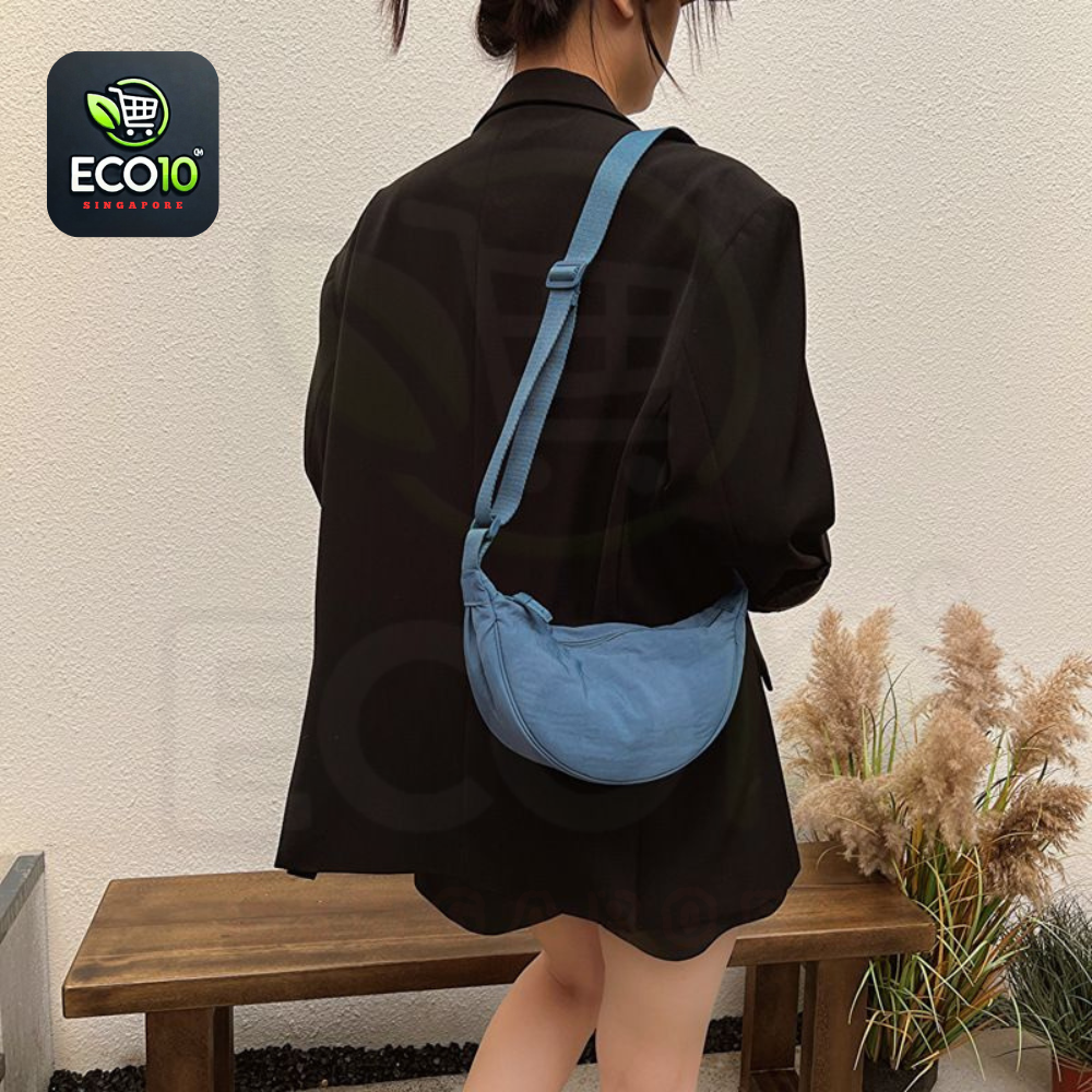 Nylon Dumpling Bag Unisex Fashion Waterproof Shoulder Bag – Adjustable Crossbody Messenger Bag