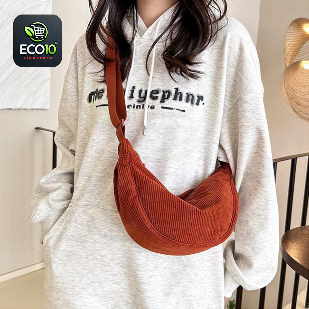 Dumpling Bag Unisex Fashion Waterproof Shoulder Bag – Adjustable Crossbody Messenger Bag