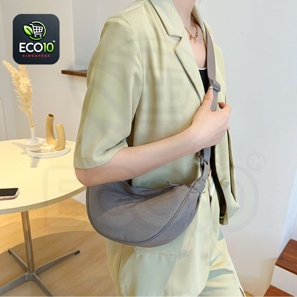 Nylon Dumpling Bag Unisex Fashion Waterproof Shoulder Bag – Adjustable Crossbody Messenger Bag
