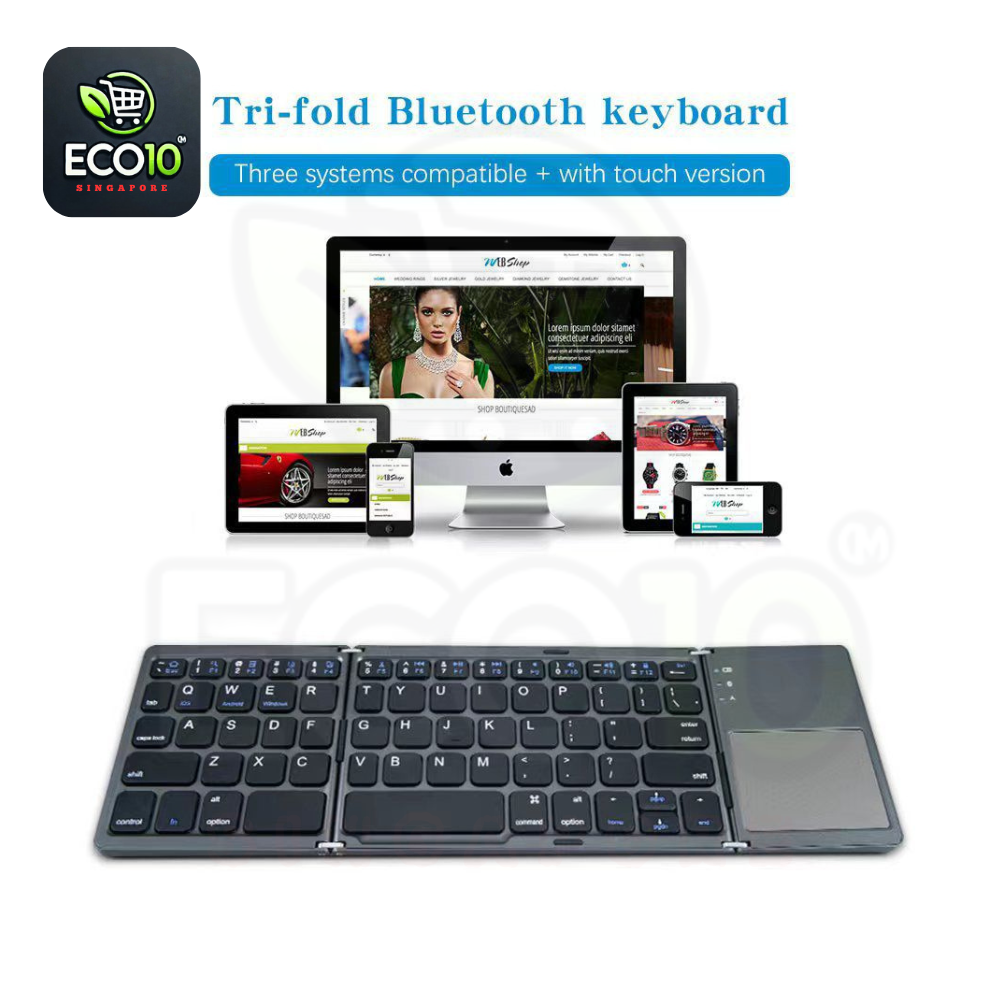 Mini Foldable Bluetooth Keyboard – Compact & Portable
