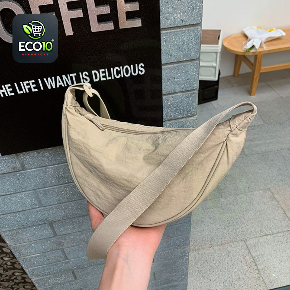 Nylon Dumpling Bag Unisex Fashion Waterproof Shoulder Bag – Adjustable Crossbody Messenger Bag