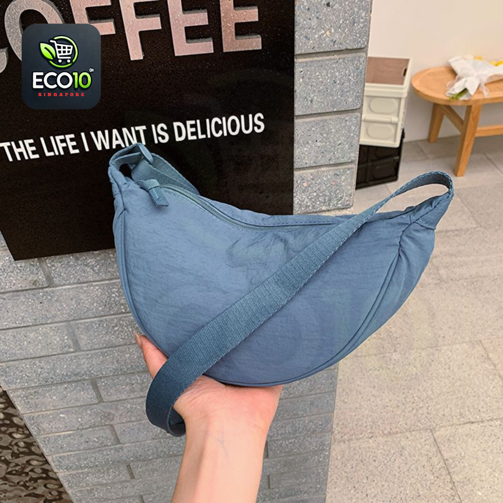 Nylon Dumpling Bag Unisex Fashion Waterproof Shoulder Bag – Adjustable Crossbody Messenger Bag