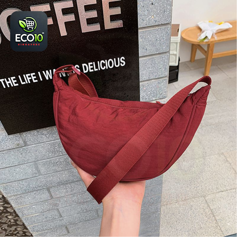 Nylon Dumpling Bag Unisex Fashion Waterproof Shoulder Bag – Adjustable Crossbody Messenger Bag