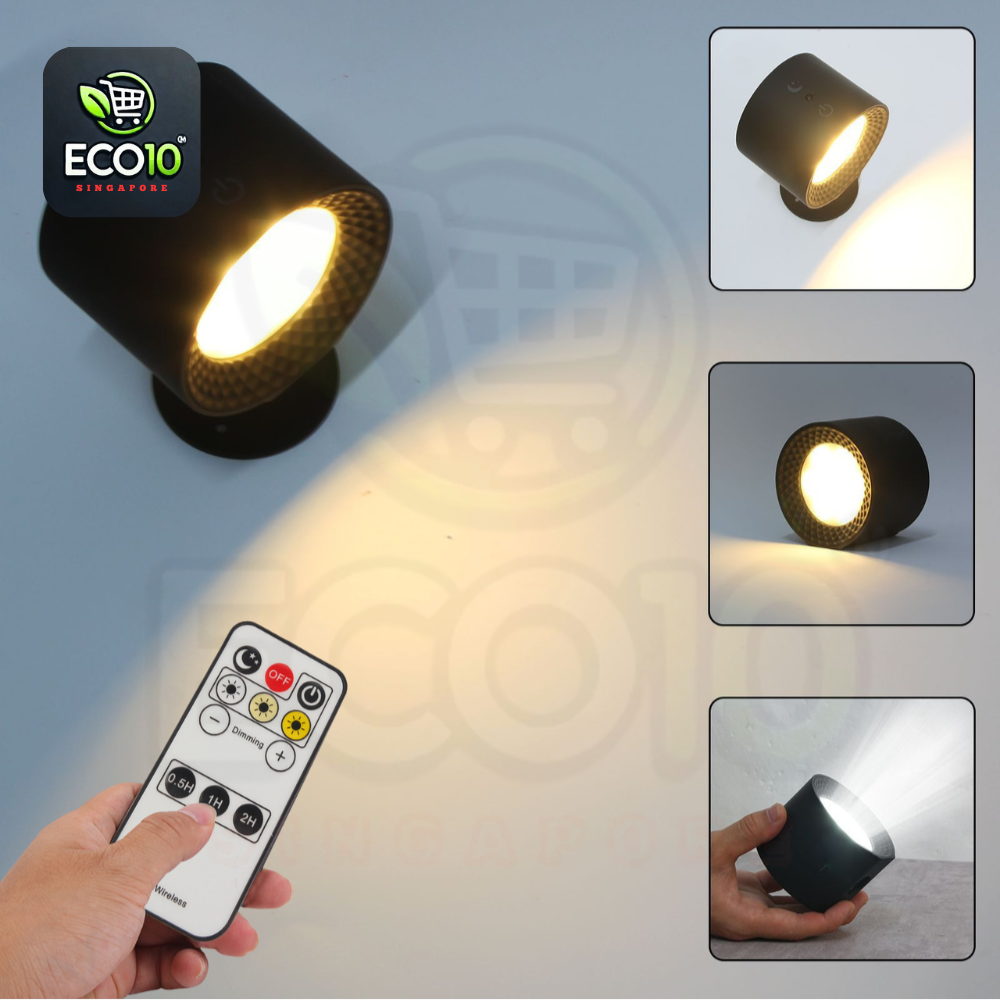 Rechargeable Wall Light – Touch & Remote Control, Adjustable Brightness, 360° Rotation
