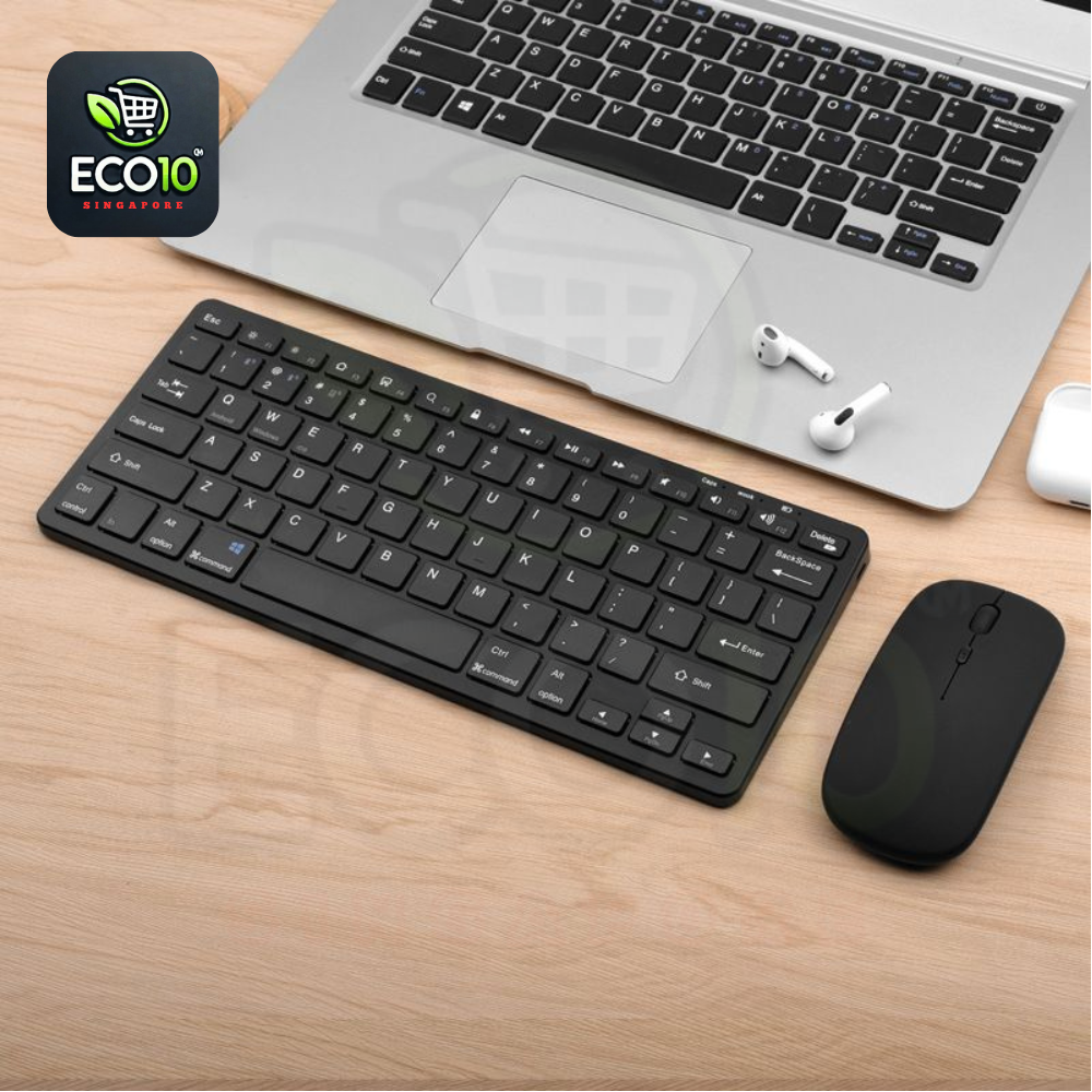 Wireless Keyboard & Mouse – Bluetooth & 2.4GHz, Multi-Device Compatibility