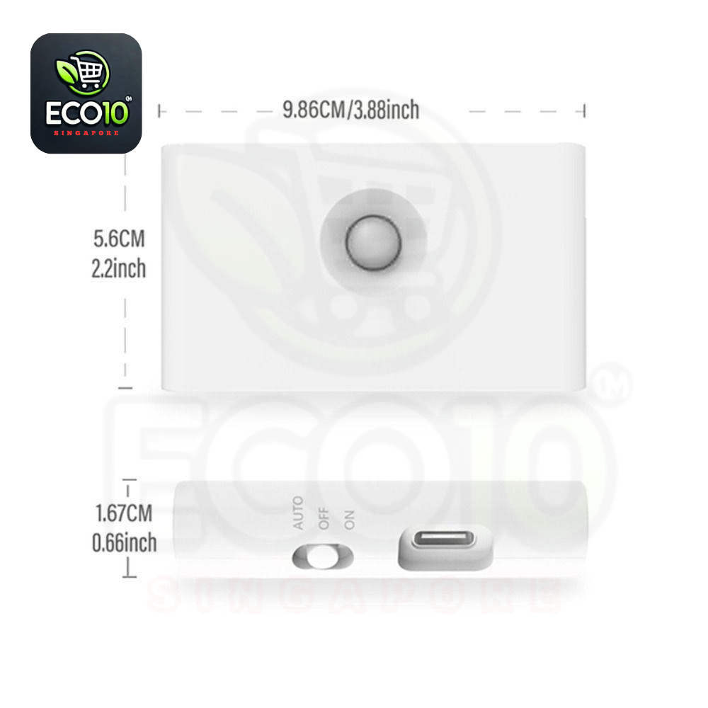 Rechargeable Motion Sensor Night Light – USB Charging, Auto On/Off, Warm 3000K LED