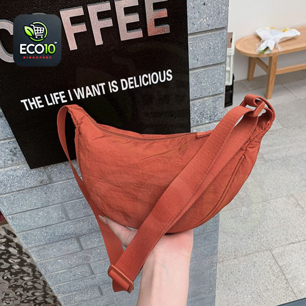 Nylon Dumpling Bag Unisex Fashion Waterproof Shoulder Bag – Adjustable Crossbody Messenger Bag