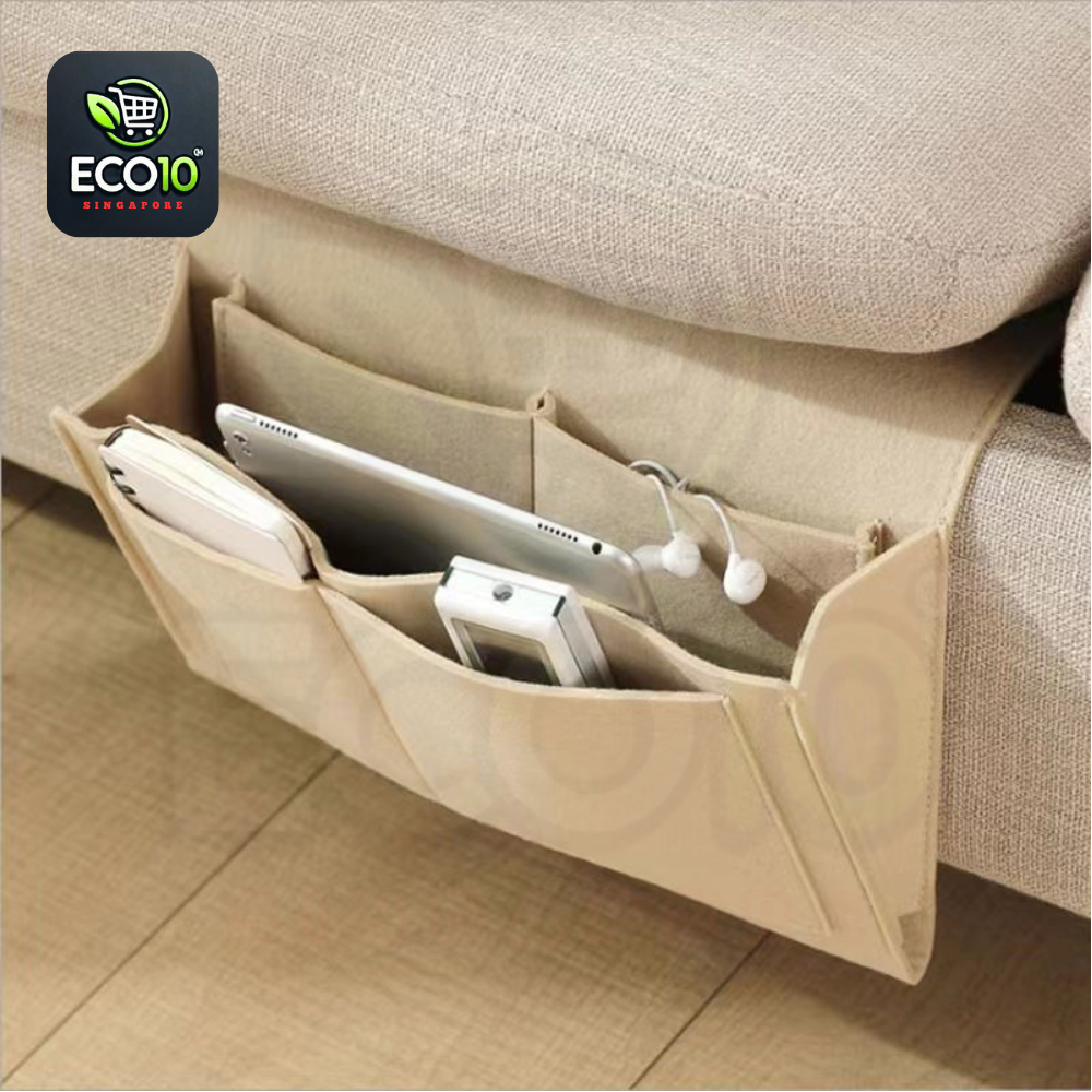 Bedside Storage Organizer – Multi-Pocket Felt Couch & Bed Holder