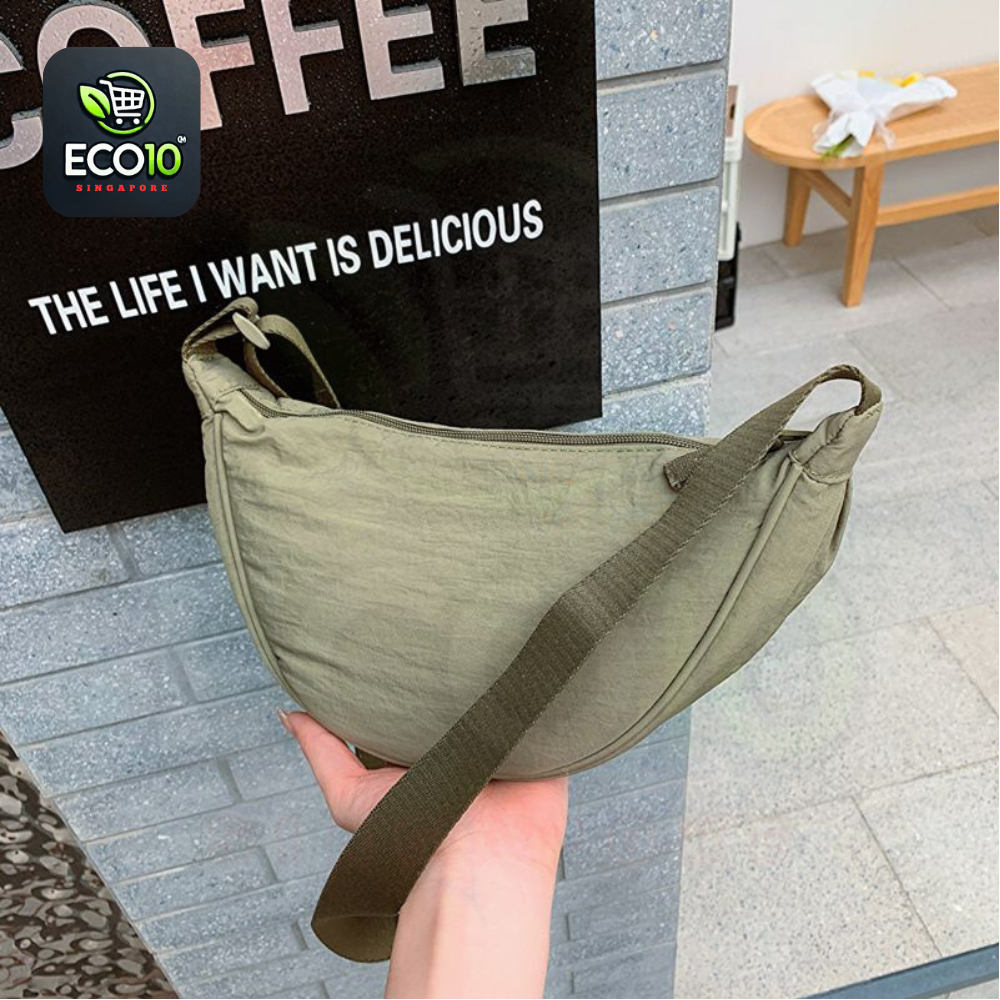 Nylon Dumpling Bag Unisex Fashion Waterproof Shoulder Bag – Adjustable Crossbody Messenger Bag
