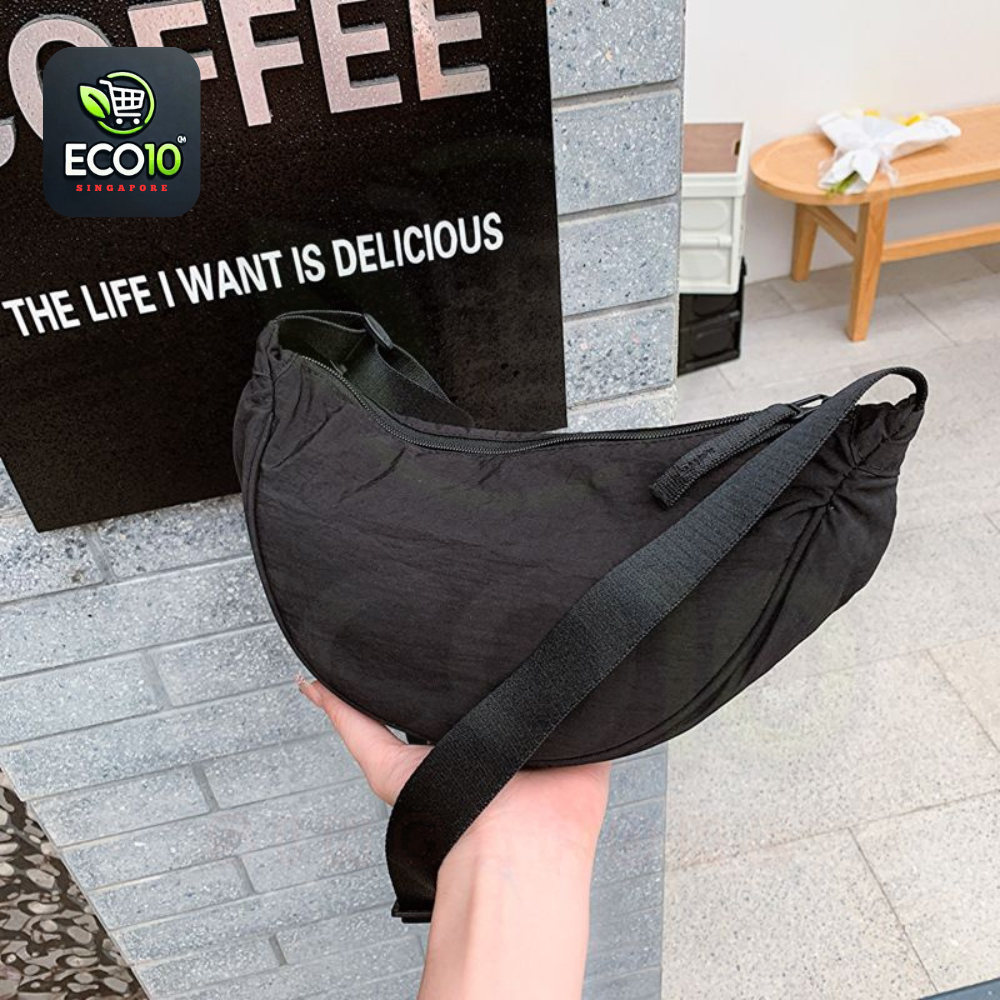 Nylon Dumpling Bag Unisex Fashion Waterproof Shoulder Bag – Adjustable Crossbody Messenger Bag